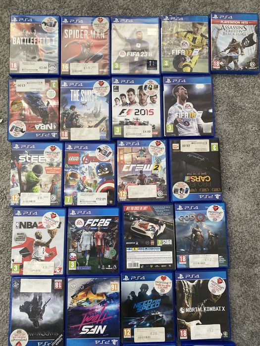 30 de  Jocuri PS 4 functionale bune 1000 ron toate