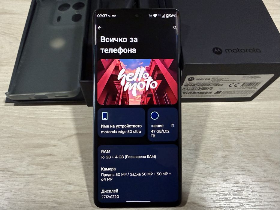 Продавам като нов Motorola edge 50 ultra 16/1tb