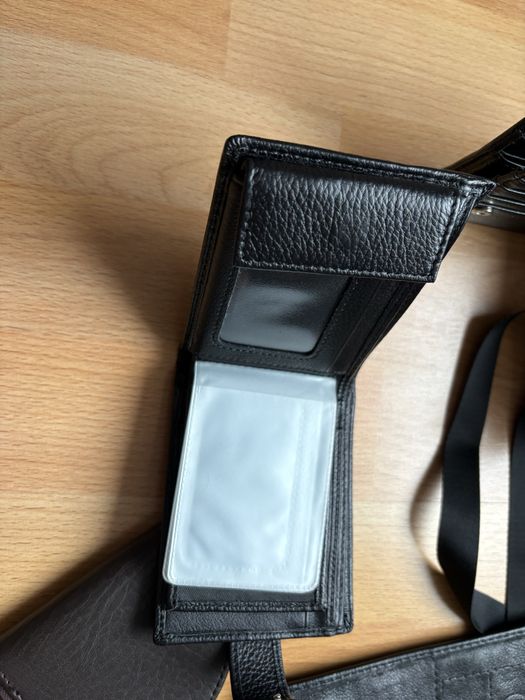 Лот от 6 бр. Мъжки Портфейли и Аксесоари - Естествена Кожа