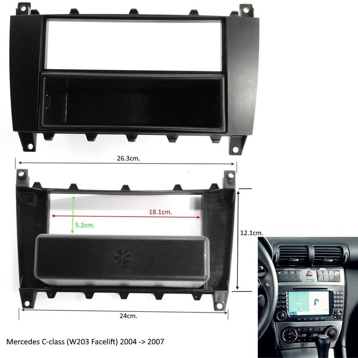 Рамка за автомобилно радио и мултимедия MERCEDES