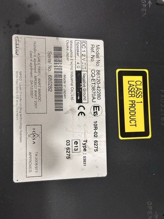 Магнитола RAV-4 штатная