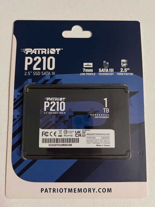 Patriot SSD 1 Терабайт НОВЫЙ Не Вскрытый
