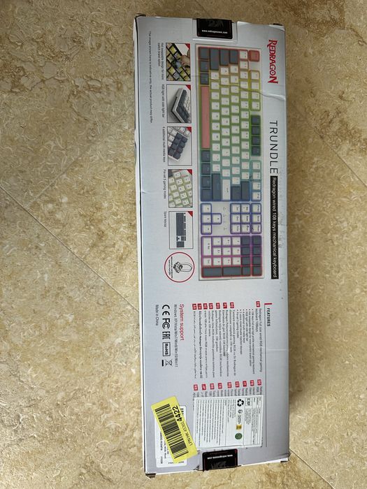 Tastatura mecanica Redragon Trundle RGB, 108 taste, Noua in cutie