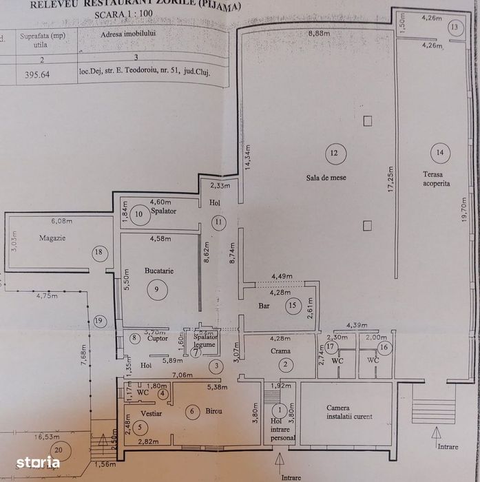 Spatiu Comercial de 400 mp – Dej ,