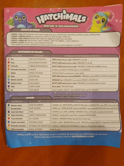 Jucărie interactiva cu lumini și sunete Hatchimals