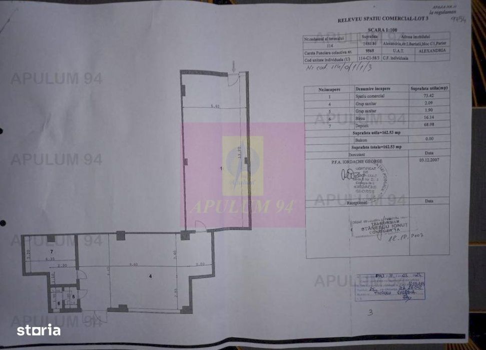 Alexandria (Tr) - Se Vinde Spatiu Comercial Langa Parcul Central