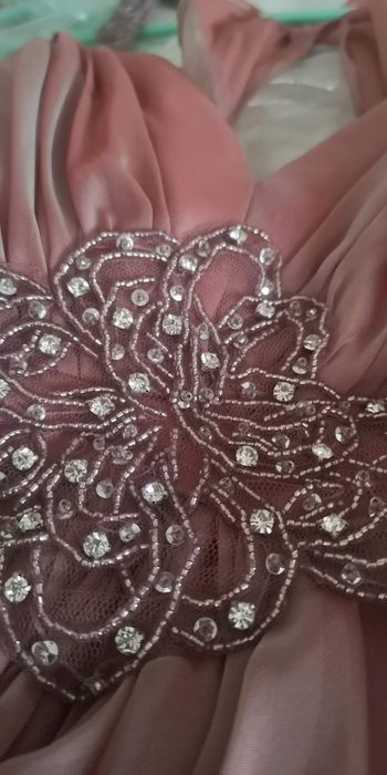 Rochie de seara lunga roz