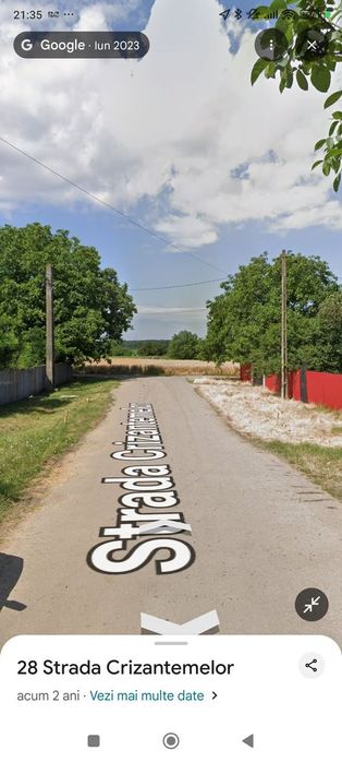 Teren intravilan 2000 mp Dascălu, gaze și curent, acte la zi