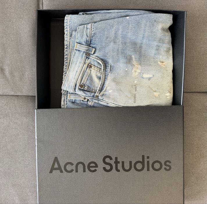 Acne Studios Loose fit jeans 2023F light blue