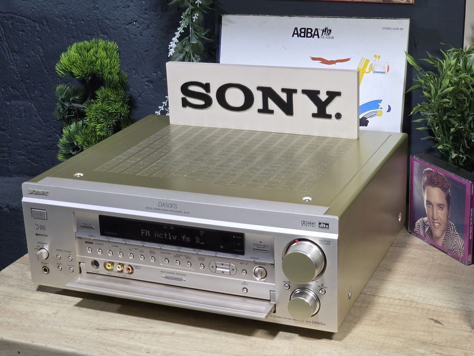 Receiver SONY str-da50 ES, amplituner 2.0 hifi, 5.1 surround, șampanie