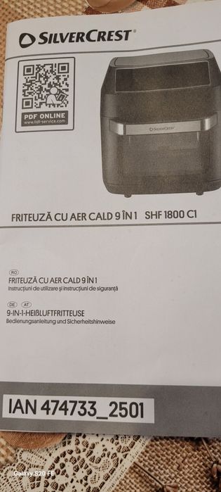 Friteuză cu aer cald