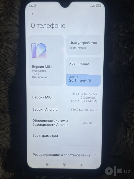 Redmi not 8 hech qati alishmagan  64 talik