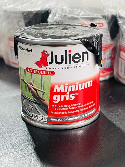 Grund Julien Minium Grey 0,125 l - rezistent la rugină, Albastru-gri