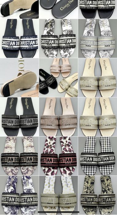 Papuci piele naturala Dior