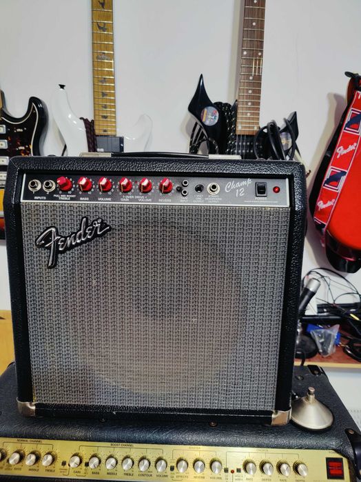 Amplificator chitara FENDER Champ 12 red qnobs, full lampi