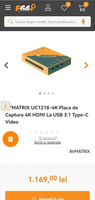 Placa captura 4k usb c Fila hdmi Av matrix