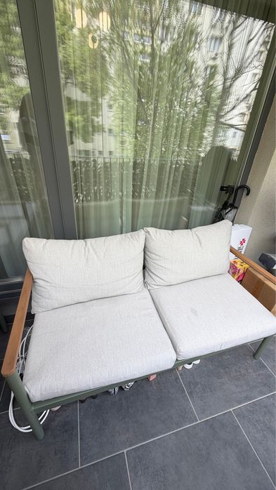 Set mobilier gradina GOODHOME Akoa, 3 piese, verde
