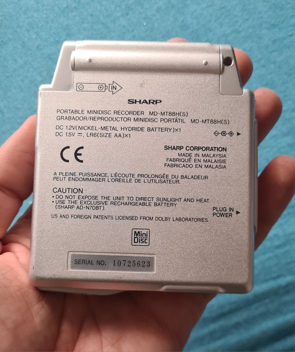 Sharp Mini Disc Player Portabil MiniDisc MD Defecf Drumetie