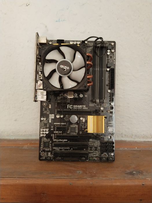 Плата Z97+i5 4570+башенный кулер