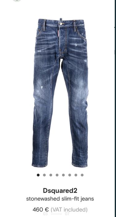 Blugi Jeans Dsquared Tidy Biker 52