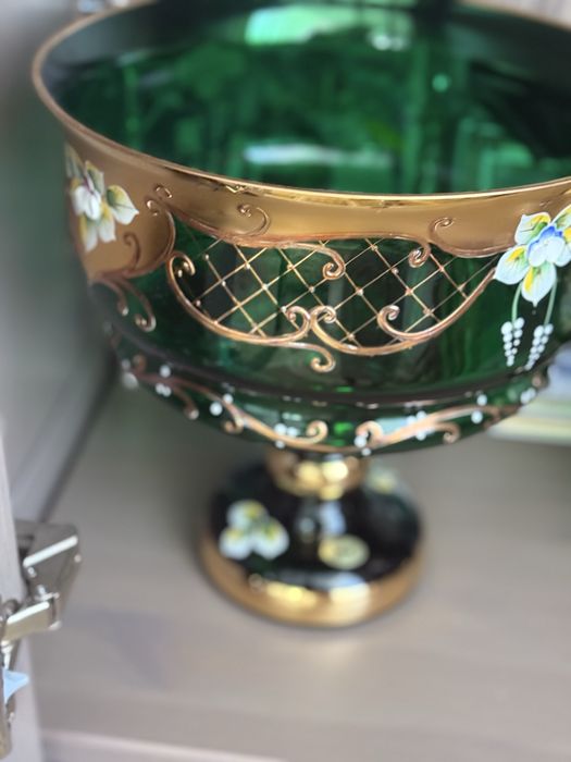 Ваза богемское стекло