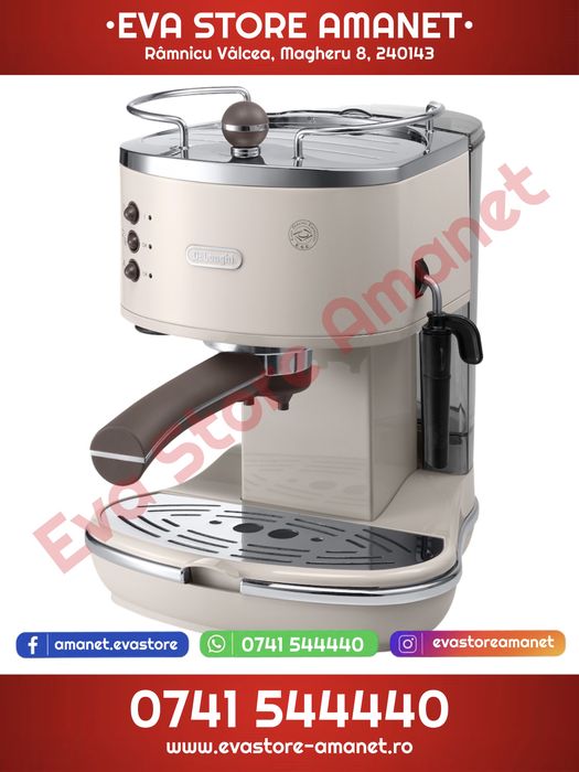 Espressor Manual DeLonghi Icona Vintage 15 bar 1.4l 1100W Crem
