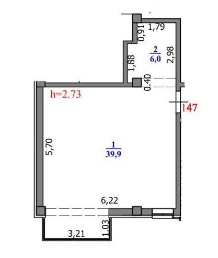 Срочно! продам 1-ком кв. в ЖК "АСПАН" 46м2