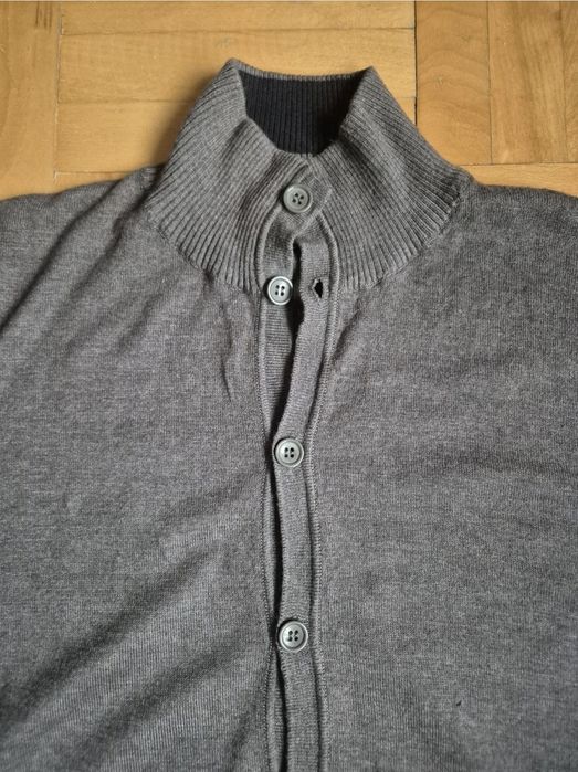 Cardigan Belmonte Premium, bumbac, lână şi elastan, Bărbaţi - L