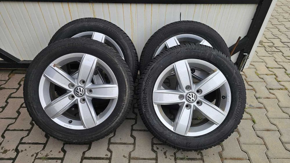 Jante Aliaj VOLKSWAGEN OEM + Cauciucuri M+S 205 / 55 / R16