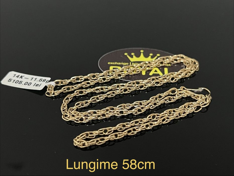 Bijuteria Royal CB: Lant aur barbatesc 14k 11,59gr