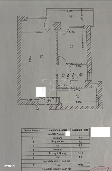 2 camere Floreasca, centrala, an 2021, 69 mp