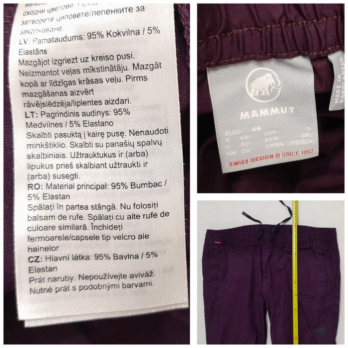 Pantaloni outdoor Mammut Swiss Design de munte sau oraș, nr 46 un L/XL