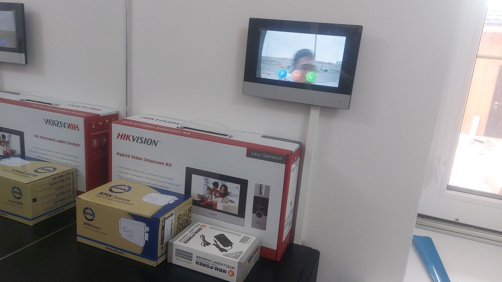 Установка видеодомофон