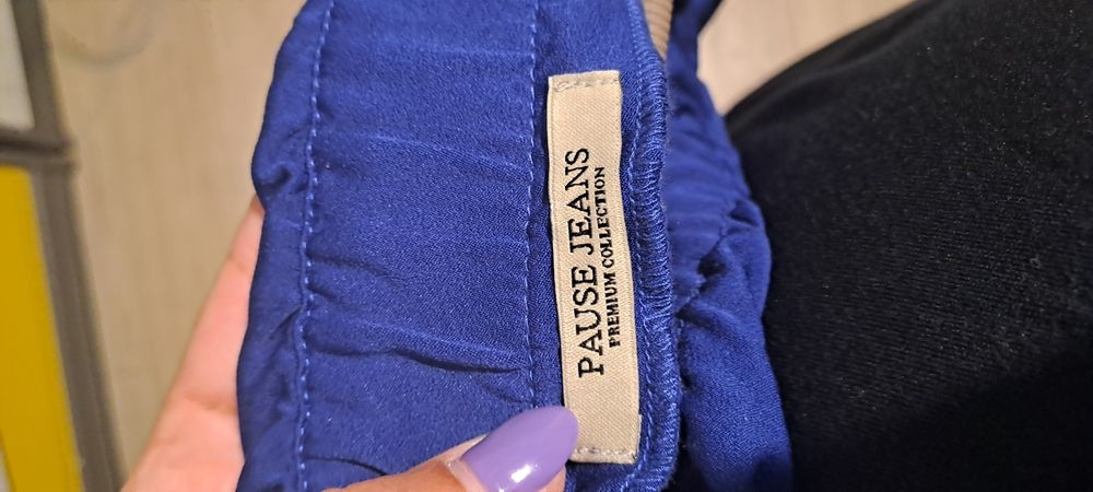 Официална турско синя дълга рокля