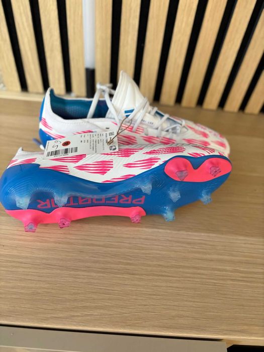 Vând Ghete Adidas Predator Elite FG Mărimea 40 Alb/Albastru/Roz Solar