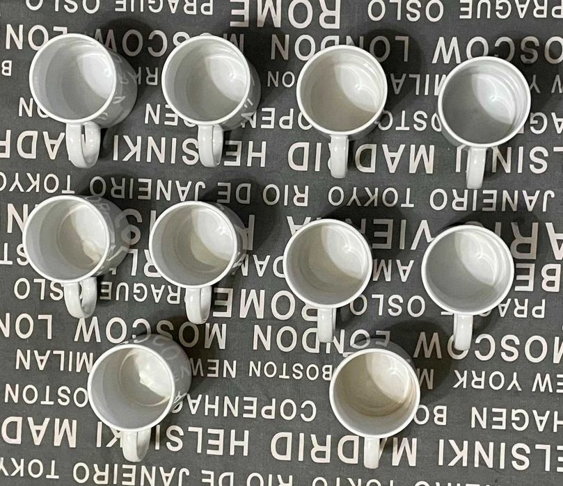 lot de 10 cani cesti mari identice de la kik albe