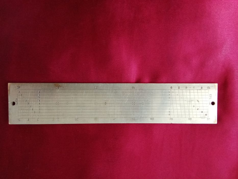 Линейка поперечного масштаба СССР