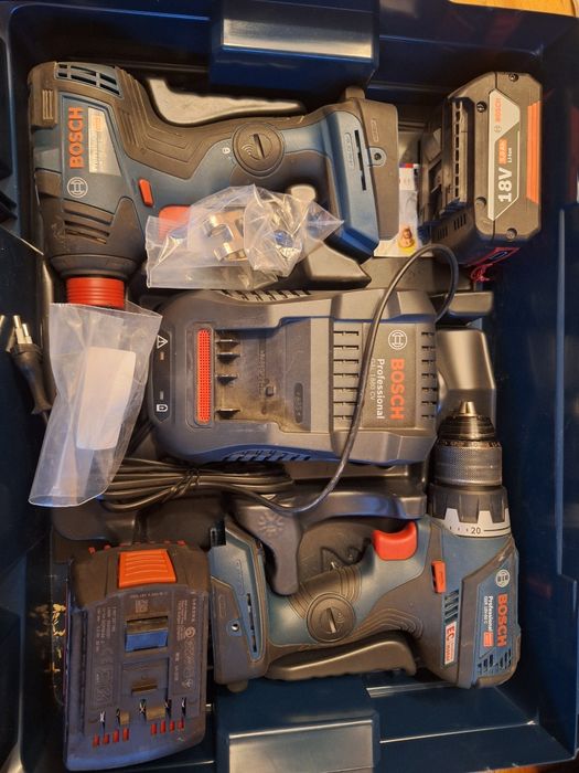 Винтоверт акумулаторен BOSCH GSR 18V-60 C,Ударен гайковерт GDX 18-200C