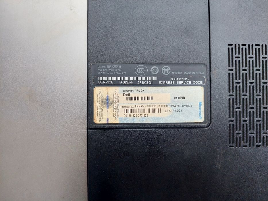 Laprop Dell Vostro i7