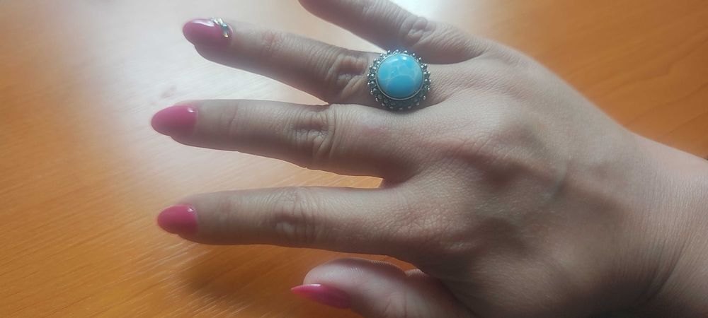 Пръстени ларимар и двата за 130 лв