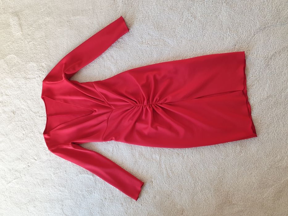 Rochie decoltata rosie mar S