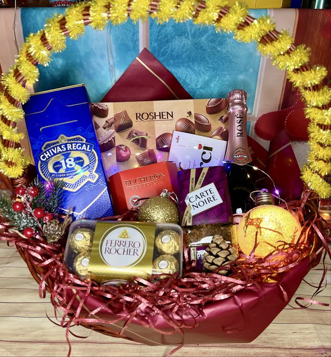 Новый год, корзины подарки