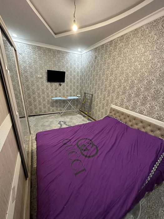 Аренда сергели 6А новостройка 2/1/7 евро ремонт упаковка мактаб богча