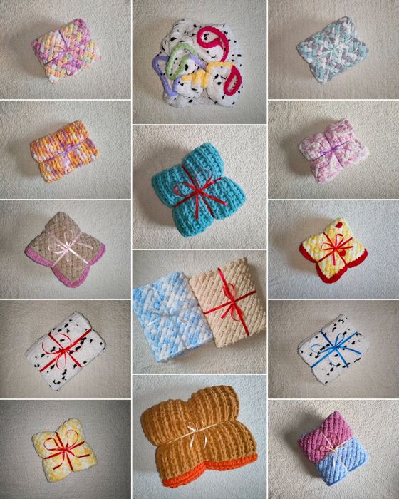 Ръчно плетено одеяло - различни модели и размери