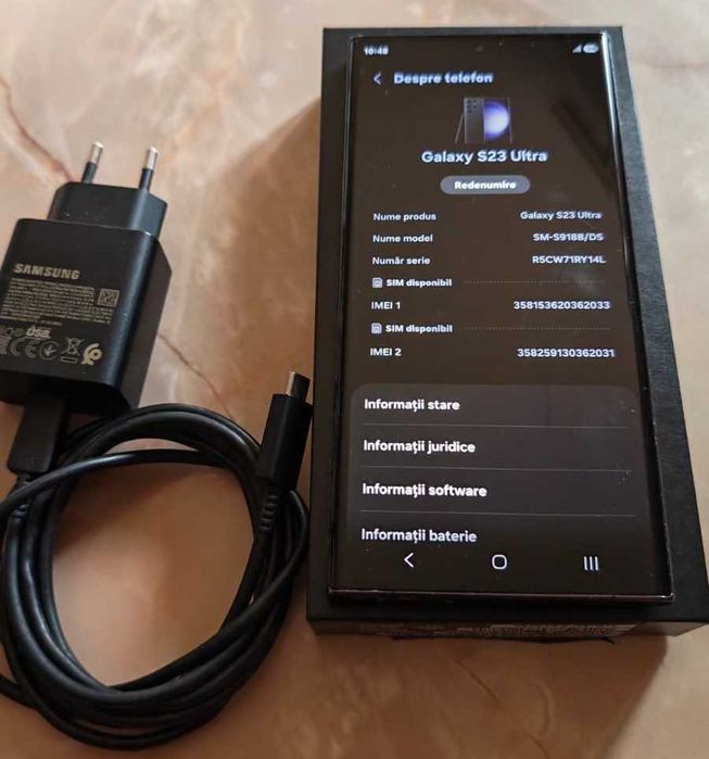 Samsung S23 Ultra - 12 GB RAM + 512 GB memorie