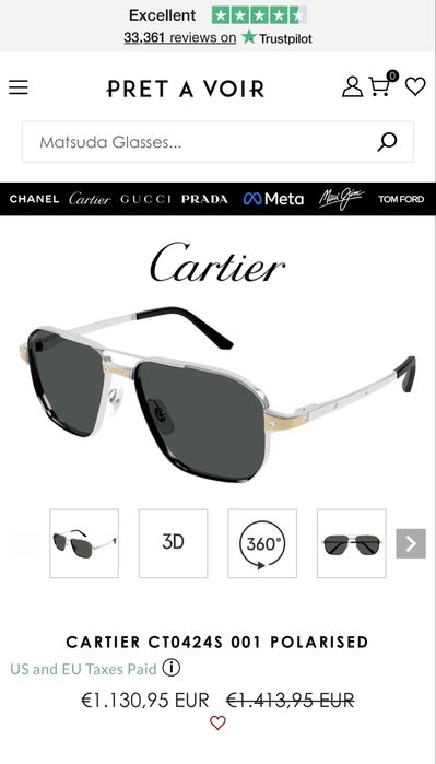 Cartier слънчеви очила    ! Нови !