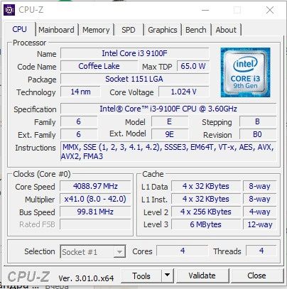 Продам ПК I3 9100f - 16gb DDR4