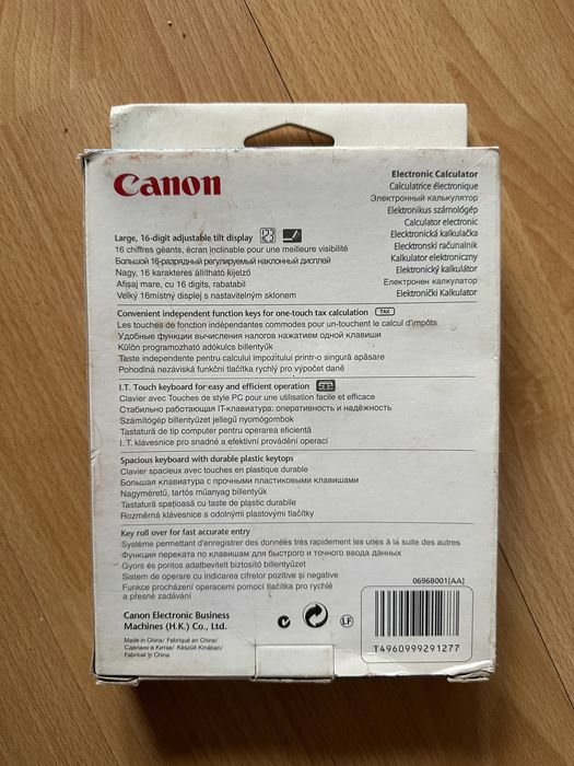 Calculator 16 dgt, 15*19,8 cm, Canon WS1610H Display LCD sigilat