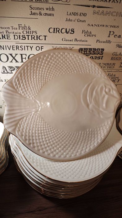 Set Farfurii Porțelan Fine Apulum - Model Pește