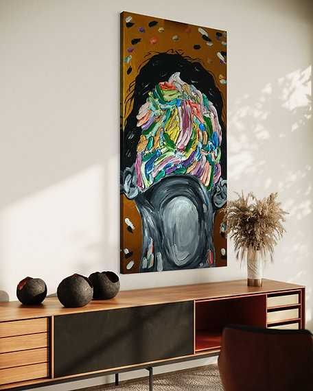 Картина абстрактная холст масло модерн живопись авторская